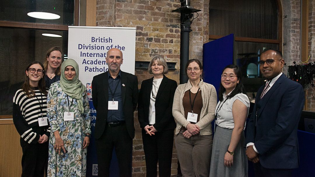 Symposium on Lower GI Pathology bursary recipients with Prof Ian Roberts (4th from left) 